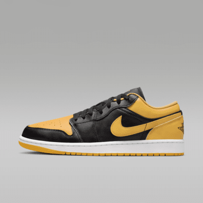 Air jordan 1 low yellow and black deals